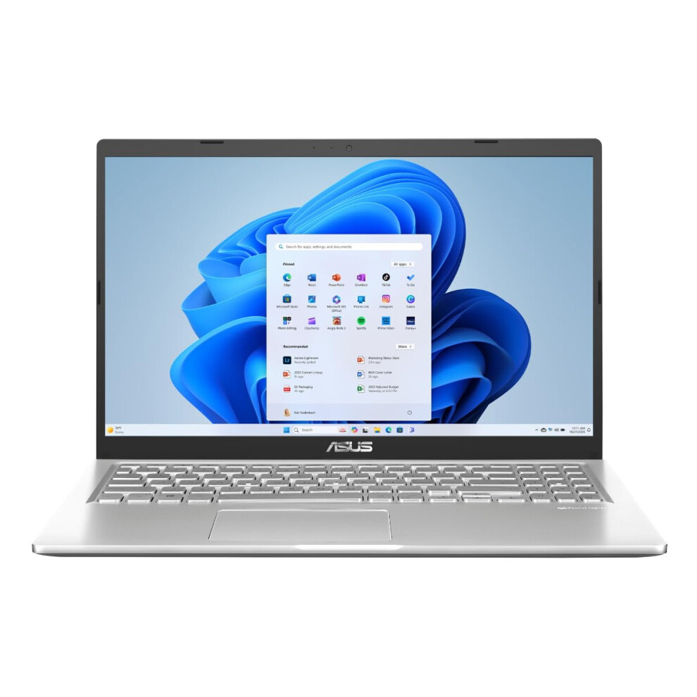 Ordinateur Portable Asus Vivobook 15,6 Pouces Fhd, Amd Ryzen 3 3250U, 8 Go De Ram, Ssd 128 Go, Windows 11 Famille, Argent Transparent M515DA-WS33-image