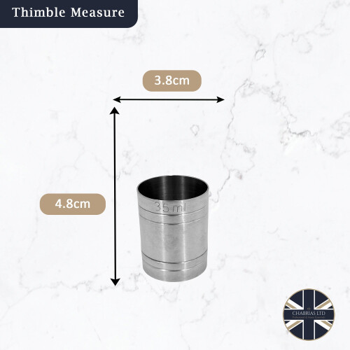 Stainless Steel Thimble Measure (35ml) 2
