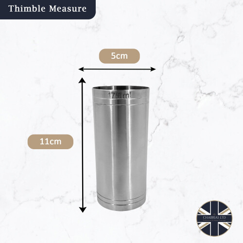 Stainless Steel Thimble Measure (175ml) 2