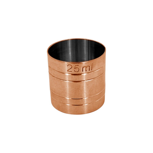 Copper Plated, Stainless Steel Thimble Measure (25ml) 1