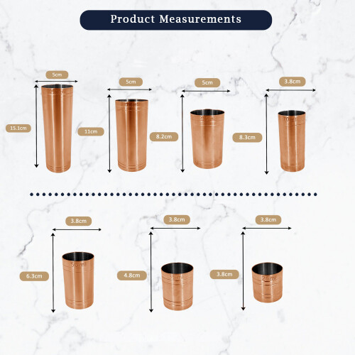 Copper Plated, Stainless Steel Thimble Measure (35ml) 2