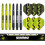 winmau Michael Van Gerwen Dartboard With Surround and Darts Set 5