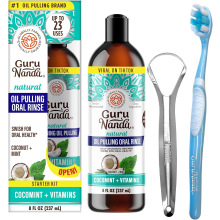 GuruNanda Coconut Oil Pulling, Promotes Fresh Breath & Oral Hygien