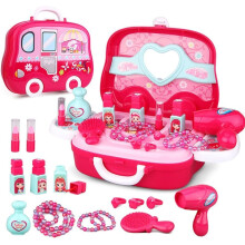 Kids Makeup Vanity Case - Girls Fashion Toy Set