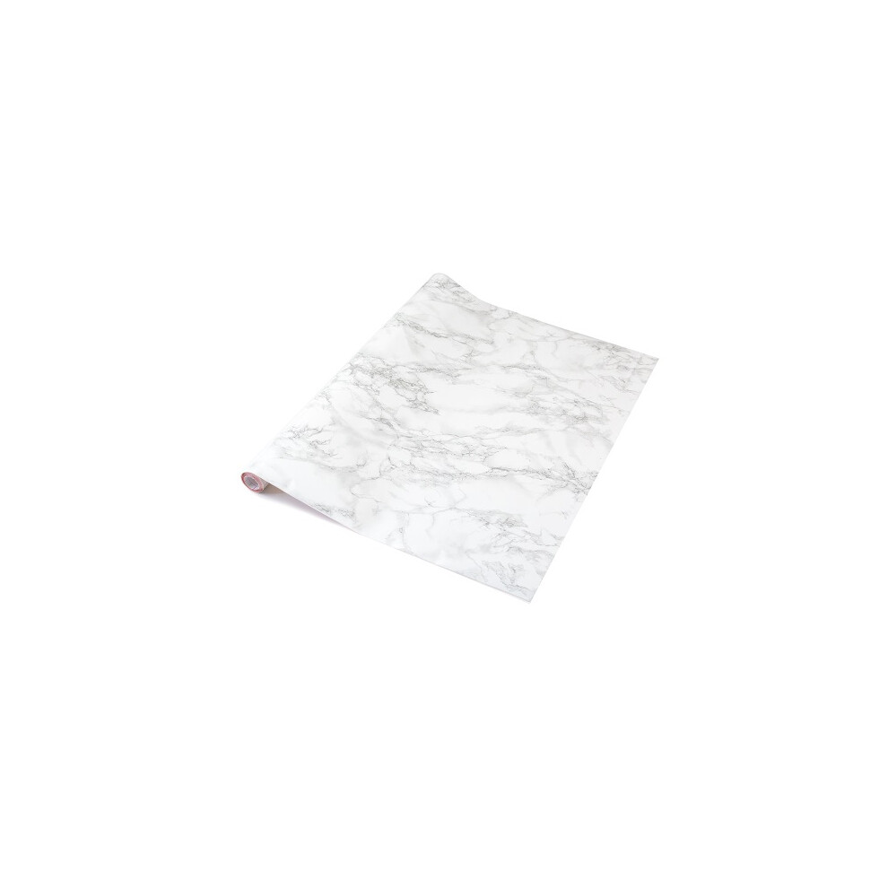 (90cm, 5m) MARBLE GREY sticky back plastic vinyl wrap film