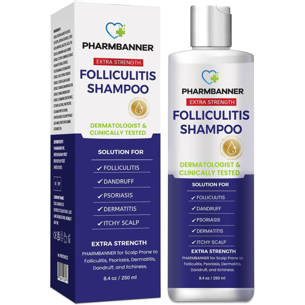 Anti-Fungal Shampoo for Folliculitis, Seborrheic Dermatitis, Scalp