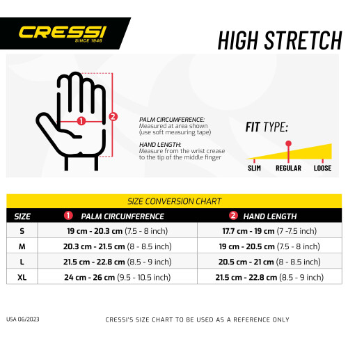 Cressi (Medium) Cressi High Stretch Neoprene Gloves (3.5mm) 2