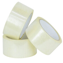 6 x Strong Sticky Clear Long Lasting 50mm x 66m Parcel Packaging Tape