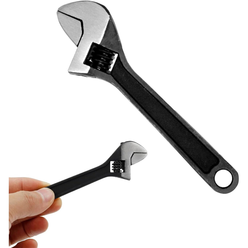 (4") 4'' Mini Adjustable Spanner, Compact Adjustable Wrench For Mechanical, Car, And Bike Repairs, Portable Hand Wrench Tool 779747668773