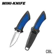 (Cobalt Blue) TUSA FK10 Mini BC Dive Knife (Pointed Tip)