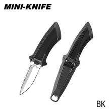 (Black) TUSA FK10 Mini BC Dive Knife (Pointed Tip)