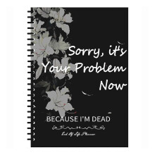 (Black)End of Life Planner Organiser Notebook Portable Unique Keepsake Notebook for Men Women