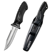 (Black) TUSA FK910 X-Pert II Dive Knife (Pointed Tip)