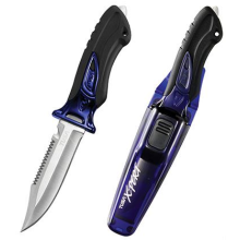 (Cobalt Blue) TUSA FK910 X-Pert II Dive Knife (Pointed Tip)