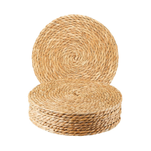 Round Woven Placemats Set of 10, 12 Inch Boho Rattan Hand-Woven Placemats, for Dining Table,Home,Wedding