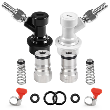 Ball Lock Post Quick Disconnect Set, Corny Connectors, Homebrew Stainless 19/32-18 Female Thread