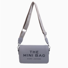 (grey) Fashion Trend Letter Small Square Bag Hundred Solid Colours Shoulder Crossbody Women's Bag