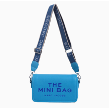 (blue) Fashion Trend Letter Small Square Bag Hundred Solid Colours Shoulder Crossbody Women's Bag