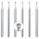 6 peças de brocas redondas de 1,6 mm - brocas de fio de haste de 3/32 polegadas para fabricação de lapidação 1