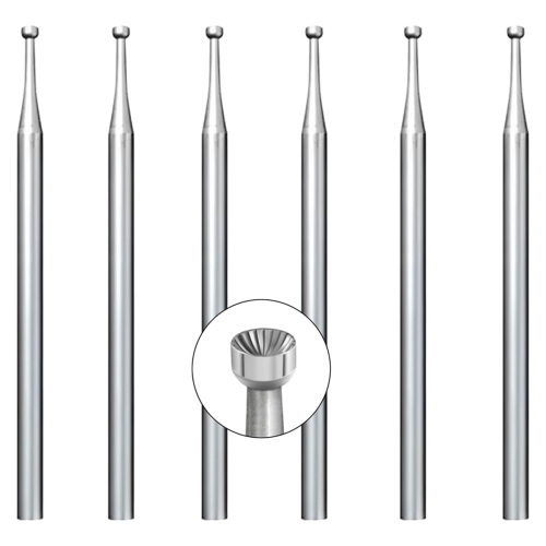 6 peças de brocas redondas de 1,6 mm - brocas de fio de haste de 3/32 polegadas para fabricação de lapidação