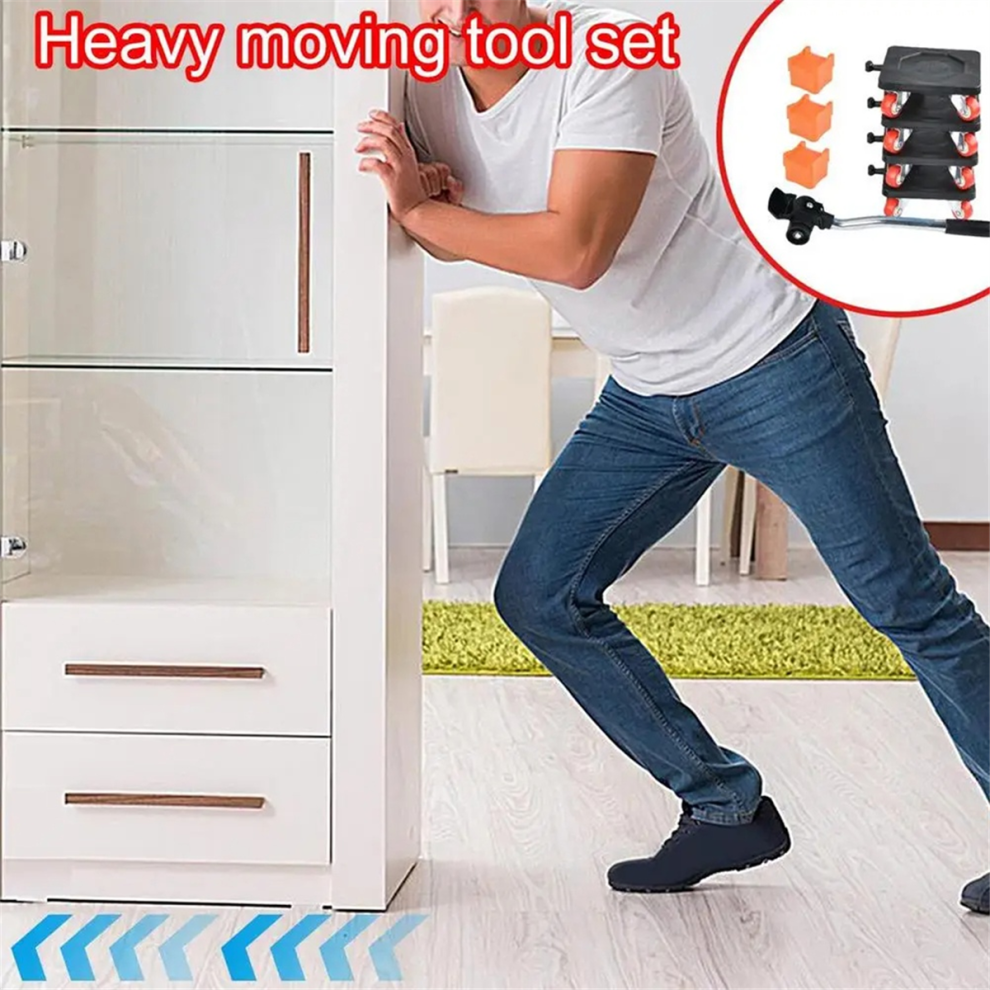 8Pcs Heavy Mover Rolling Home Tool With Wheel Moving Artifact Furniture Dollies Bearing Capacity 500Kg A 4853931622935