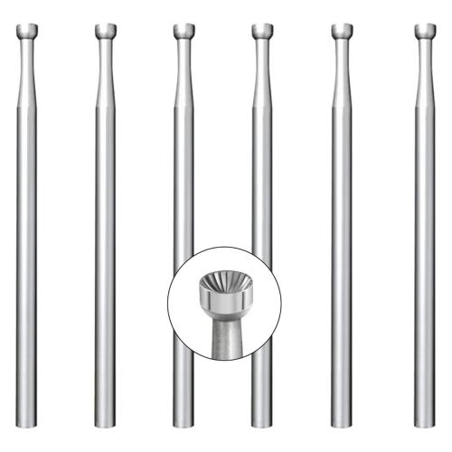 6 peças de brocas redondas de 2,3 mm - brocas de fio de haste de 3/32 polegadas para fabricação de lapidação 1