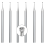 6 peças de brocas redondas de 1,2 mm - brocas de fio de haste de 3/32 polegadas para fabricação de lapidação 2