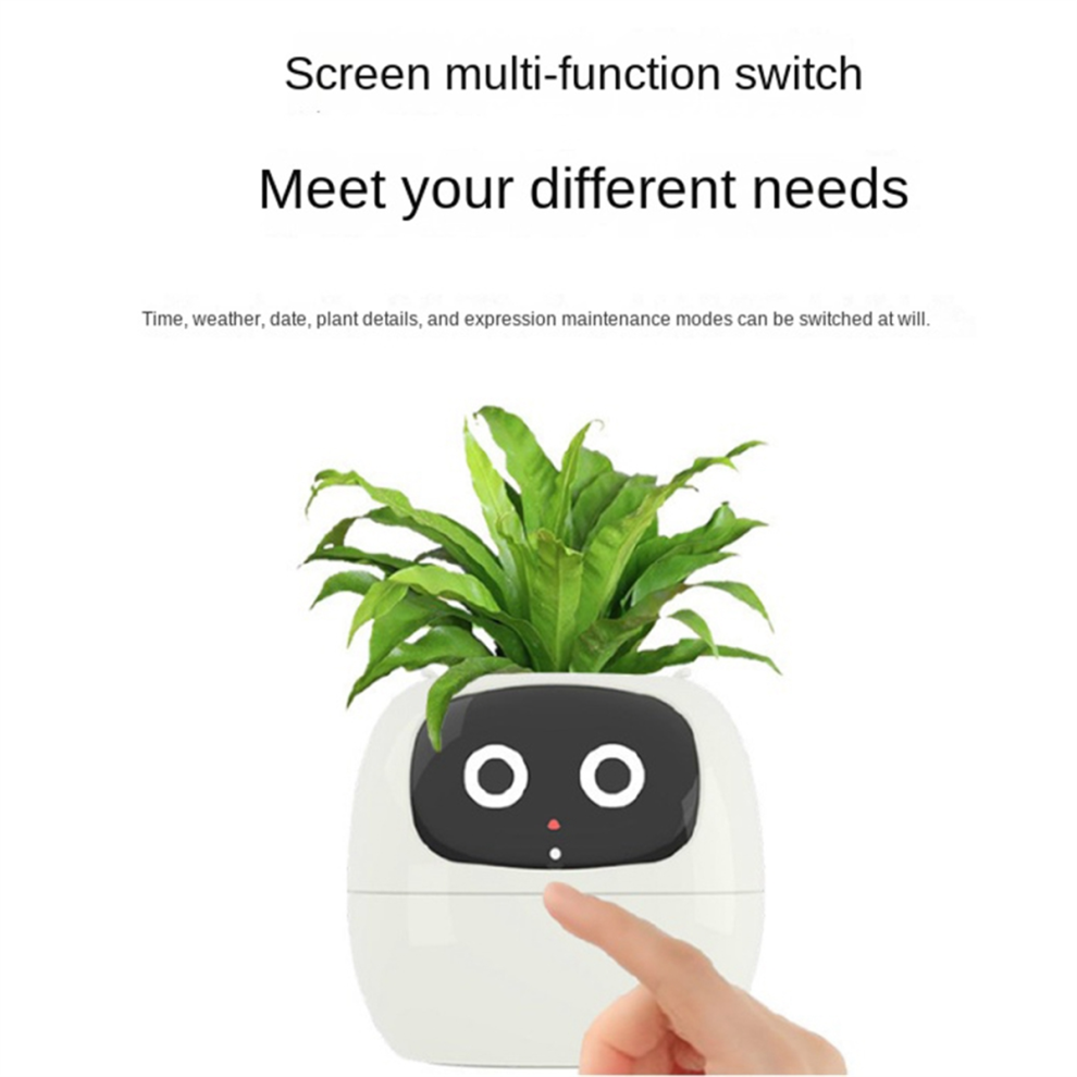 Ivy Smart Planter,USB Rechargeable Indoor Small Flower Pot for Decoration Make Raising Plant Easy and Fun Green-image-OPC-PGJCSMZ-NEW