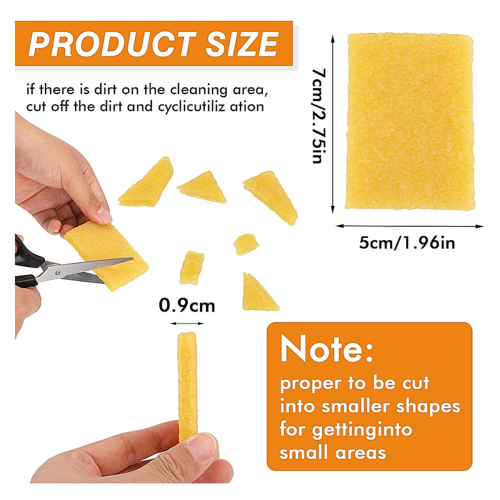 12Pcs Glue Residue Eraser, Eraser High Polymer Pickup Rubber Cleaning for Removeing 2
