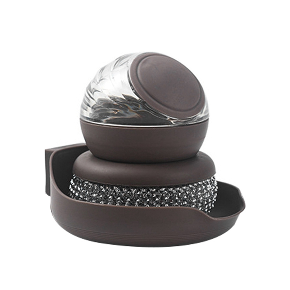 Pentola Per Lavare I Piatti, Spazzola Per Lavare Gli Utensili Con Distributore Automatico Di Sapone Liquido, Accessori Per La Pulizia Della Casa D-image