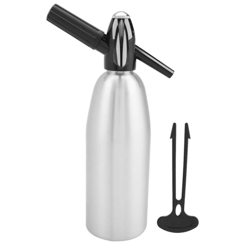 Soda Water Bottle 1L Portable Syphon Maker with Pressure Regulator for DIY Mojitos Cocktails Juices