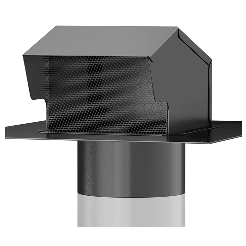 Capuchon d'aération de toit - Évents de toit en acier de 4 pouces pour système de ventilation de salle de bain