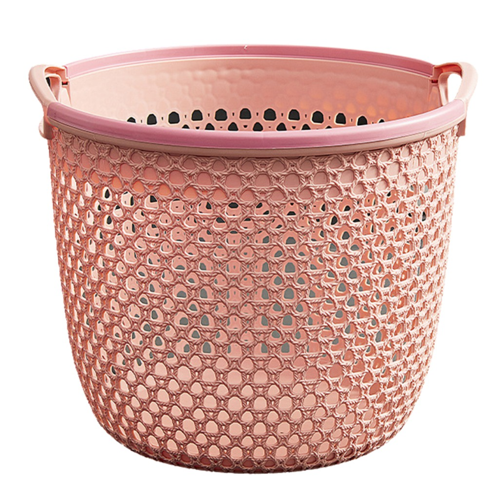 Panier à linge sale portable, grand panier de rangement à linge rose
