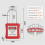 Lockout Tagout Locks Set, 10 PCS λουκέτα ασφαλείας, Lock Out Tag λουκέτα για ηλεκτρικά 9