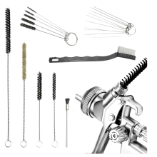 Multi-Purpose SprayGun Cleaning Kit PaintGun , Mini Brushes & Needles, Metal Tube Brush Nozzles