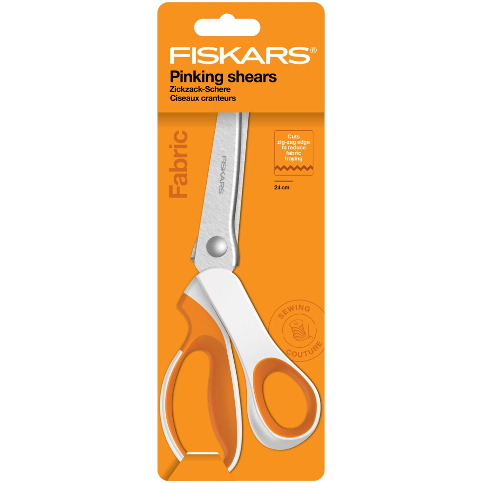 Fiskars Scissors Fabric Pinking Zig-zag Edge 24cm