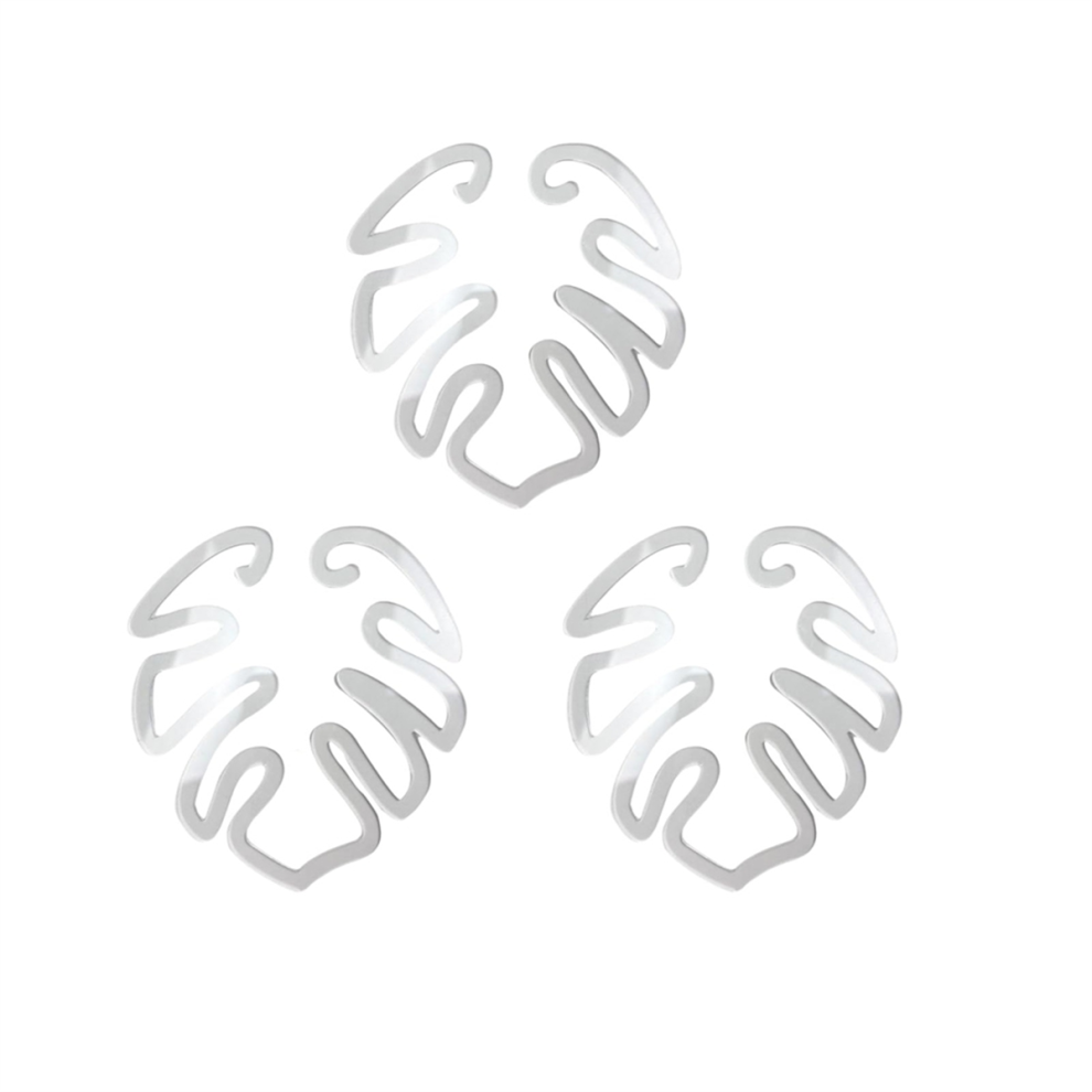 Turtle Bamboo Clamp Set, Plant Stem Plastic Support, Flower-Shaped Green Leaf Holder Shell 3pcs A-image-OPC-PGJCWM8-NEW