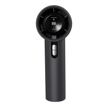 Draagbare handventilator voor buiten 3000mAh-batterij Krachtige 100-hoge snelheid LED-display Draagbare oplaadbare persoonlijke ventilator (A)