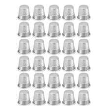 Naaihoed Vingerbeschermer, 30 stuks Metalen Schildring voor Handnaaien, Ambachtelijke Accessoires DIY Gereedschap