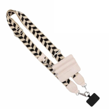 Puhelinhihna vetoketjullisella pussilla, Clip and Go for Wallet Crossbody, Crossbody B