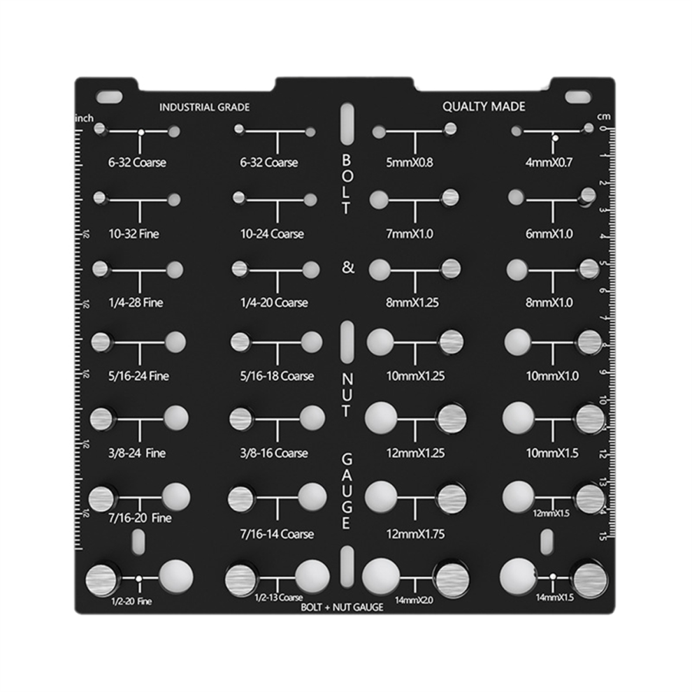 Thread Checkers,Bolt Identifier Board,Bolt And Screw Size Gauge,Nut Bolt Standard Metric 4852394663929