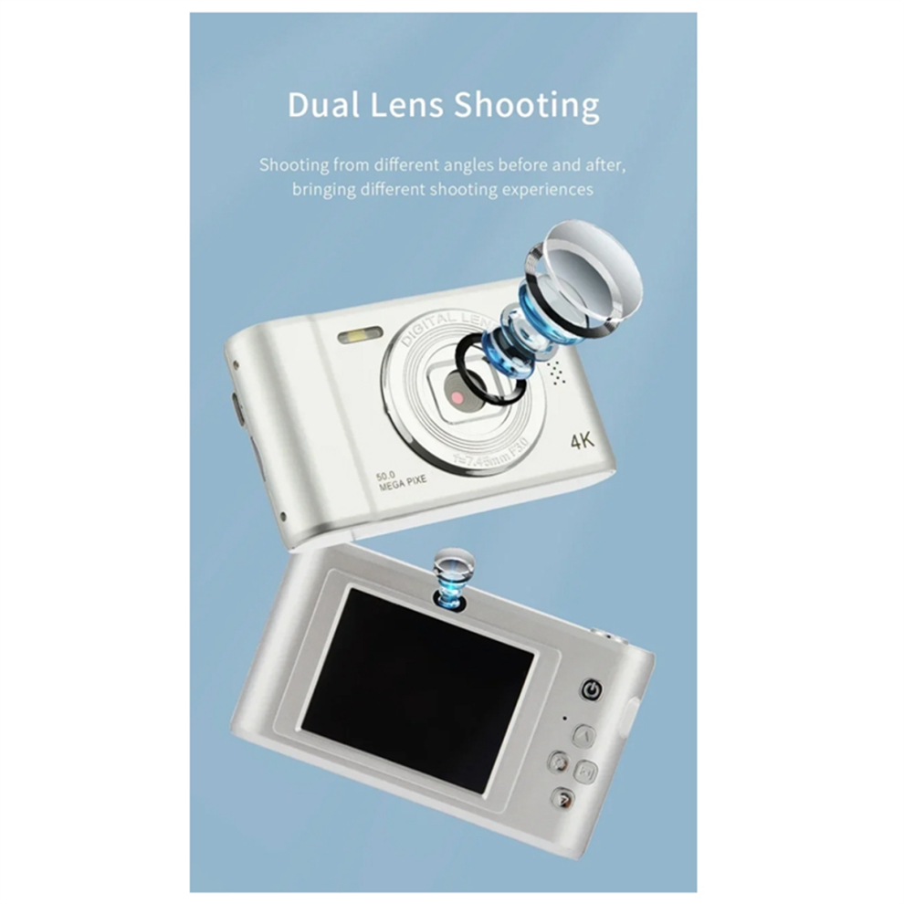 1080P Hd Digitalkamera Kinder Camcorder Kompakte Minikameras FüR AnfäNger Fotografie Selfie Schwarz-image