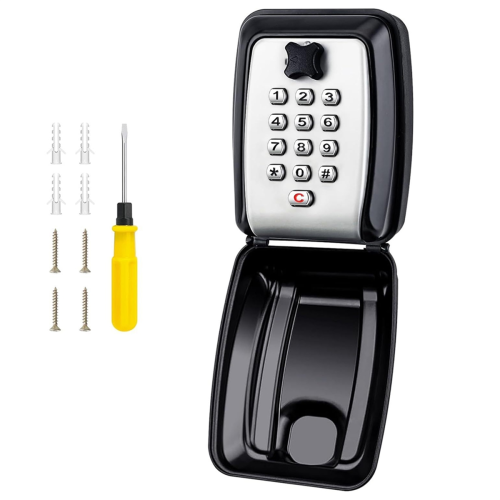 Key Box Wall Mounted Large Secure Waterproof Outdoor with 12 Code Rustproof Weatherproof Heavy Duty