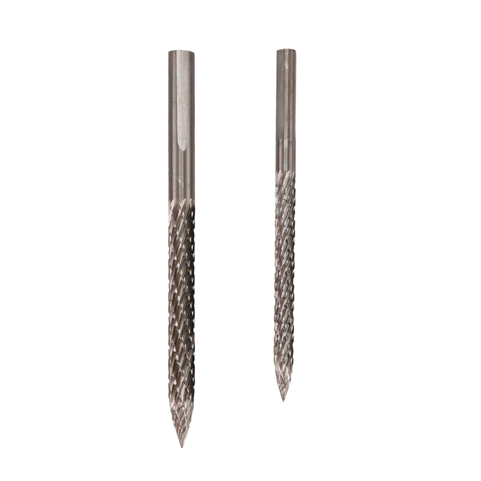 2Pcs Tire Bit 4.5/6Mm Repair Carbide Burr Drill Patches Plug Cutters Wire Cutter Reamer 4852394668061