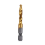 M6x1mm Hex Shank Titanium Plated HSS Screw Thread Metric Tap Drill Bits Machine Compound Open Chamfer Tool 2