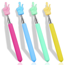 punteros retráctiles para profesores para la lectura de niños en el aula, mini puntero extensible para dedos.