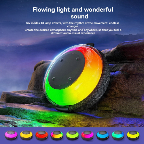 Wireless Bluetooth Speaker Portable with Handle Fabric Waterproof Mini Subwoofer