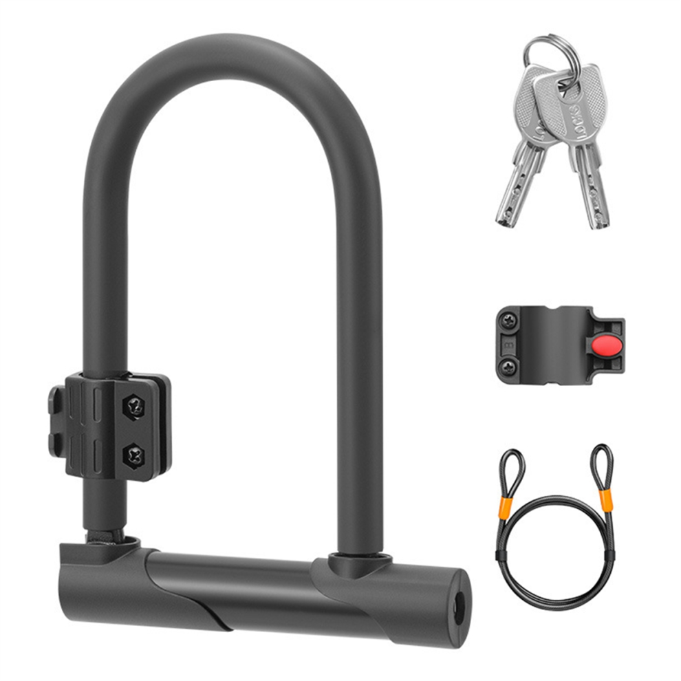Photos - Bike Lock Jojomino Simple Portable Bicycle U-Shaped Lock Anti-Theft Anti-Hydraulic Shear Mountain Bike Riding Equipment 