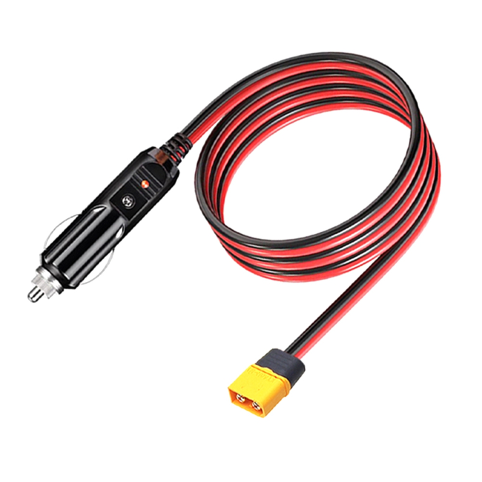 Xt60 Male Connector Extension Cable With Lighter Plug 10Ft 14Awg Car Charger And Adapter Cord 4852394676998