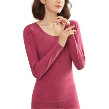(M,Female Red)Thermal Underwear Men Winter Women Long Johns Sets Fleece Keep Warm In Cold Weat